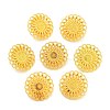 Tibetan Style Shank Buttons TIBE-R179-RG-LF-1