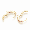 Brass Hoop Earring Findings KK-S345-064-2