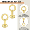 5Pcs Brass Zipper Insert Buckles FIND-SP0004-11G-5