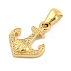 Ion Plating(IP) 304 Stainless Steel Micro Pave Cubic Zirconia Pendants STAS-D112-03G-05-2