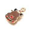 Christmas Theme Alloy Enamel Pendants FIND-M039-02F-2