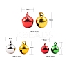 Christmas Theme PVD Vacuum Plating Brass Bell Charms KKB-LS0001-01-3