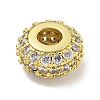 Rack Rack Plating Brass Micro Pave Cubic Zirconia Beads KK-B091-03-2