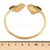 304 Stainless Steel Heart Cuff Bangles for Women LS-BJEW-A154-01B-G-3