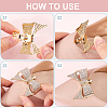2Pcs Bowknot Alloy Rhinestone Shoe Decorations FIND-CP0002-30B-6