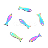 Ion Plating(IP) 201 Stainless Steel Charms STAS-N098-127M-2