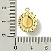 Ion Plating(IP) Real 14K Gold Plated 304 Stainless Steel with Glass Pendant FIND-Z028-30F-3