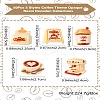 50Pcs 5 Styles Coffee Theme Opaque Resin Decoden Cabochons FIND-CJ0011-15-8