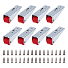 8Pcs Galvanized Iron & Rubber Wooden Door Hanging Support Wheel FIND-OC0013-80A-1