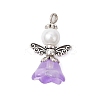 Glass Pearl Pendants PALLOY-JF03655-02-3