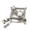 Brass Clear Cubic Zirconia Constellation Charms KK-B031-08P-3