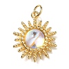Rack Plating Brass Micro Pave Cubic Zirconia Pendants KK-I720-59G-1-1