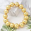 Brass Beaded Sretch Bracelets for Women BJEW-G736-13G-5