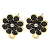 Rack Plating Alloy Stud Earring Finding FIND-C053-07G-03-1