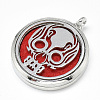 Alloy Diffuser Locket Pendants PALLOY-Q352-10-2