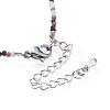 Natural Multicolor Tourmaline Bead Bracelets BJEW-JB04555-06-3