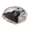 Printed Natural Agate Slice Stone Ornament DJEW-M011-03E-3