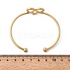 304 Stainless Steel Cuff Bangles for Women BJEW-Z150-02G-01-5