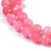 Natural Dyed White Jade Beads Strands G-H057-A22-18-4