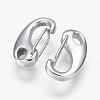Tarnish Resistant 304 Stainless Steel Push Gate Snap Keychain Clasp Findings LS-STAS-G143-11D-2
