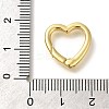 Rack Plating Heart Brass Spring Gate Rings LS-KK-Z086-54G-03-3
