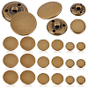 60Pcs 3 Style Brass Shank Buttons BUTT-GA0001-13-1