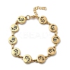 12 Constellations 304 Stainless Steel Link Chain Bracelets BJEW-I239-01G-08-4