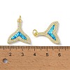 Brass Micro Pave Cubic Zirconia Pendants KK-A197-03G-3