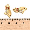 304 Stainless Steel Rhinestone Pendant STAS-U047-01G-01-3