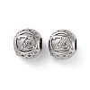 304 Stainless Steel Rhinestone European Beads STAS-A092-10Z-P-1