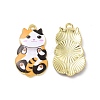 Alloy Enamel Pendants FIND-E031-02D-1