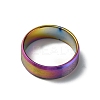 201 Stainless Steel Wide Band Finger Rings for Women Men RJEW-WH0009-13H-M-2