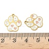 304 Stainless Steel Enamel Pendants X1-STAS-G360-03G-04-3