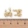 Ocean Theme Brass Micro Pave Clear Cubic Zirconia Pendants KK-L266-02I-G-3