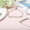 6Pcs Adjustable Stainless Steel Box Chain Slider Bracelets BJEW-CA0001-10-4
