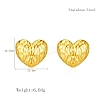 Stylish 304 Stainless Steel Heart Stud Earrings LS-TR6731-6