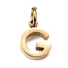 304 Stainless Steel Charms SA-CBABF3F-01G-G-1