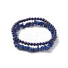 Chip & Round Natural Lapis Lazuli Beaded Stretch Bracelets for Women BJEW-JB10189-07-1