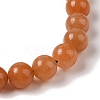 8mm Round Natural Red Aventurine Braided Bead Bracelets BJEW-C067-01B-11-3