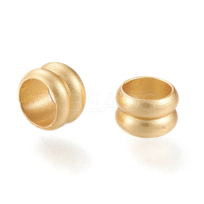 Matte Brass European Style Beads OPDL-H100-09MG-1