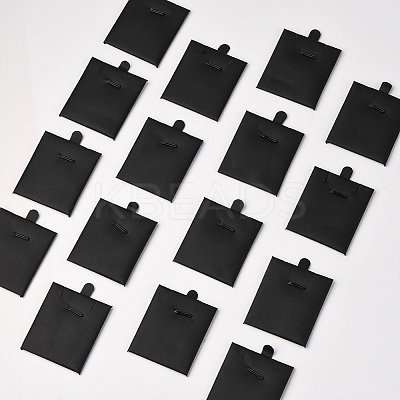 24Pcs PU Leather & Sponge Jewelry Pendant Nceklace Display Cards NDIS-SP0001-03B-01-1