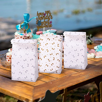 10Pcs 2 Colors Rectangle Paper Gift Bags ABAG-TA0001-71-1