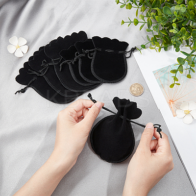 20Pcs 2 Styles Gourd Velvet Bags TP-BBC0001-02C-1