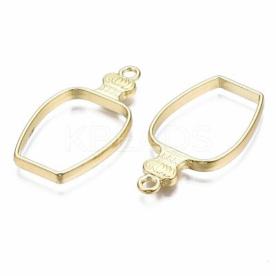 Rack Plating Alloy Bottle Open Back Bezel Pendants LS-PALLOY-S047-31E-FF-1