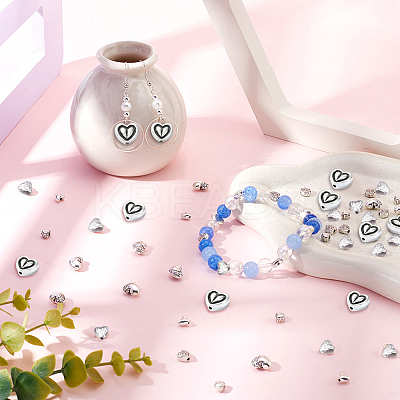 Alloy Beads Heart FIND-SP0002-19A-1