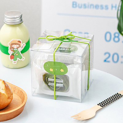 30Pcs Square Transparent Plastic PVC Box Gift Packaging CON-NB0002-17-1