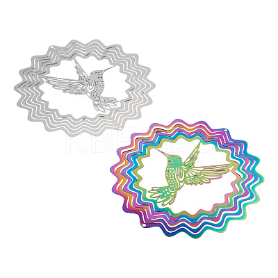 2Pcs 2 Colors 201 Stainless Steel Connector Charms/Links STAS-TA0005-62-1