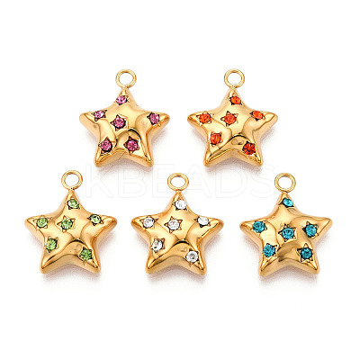 Ion Plating(IP) 304 Stainless Steel Pendants STAS-N112-19G-1