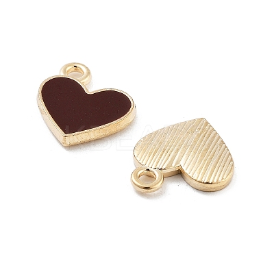 Light Gold Plated Alloy Enamel Charms ENAM-M219-06KCG-01-1