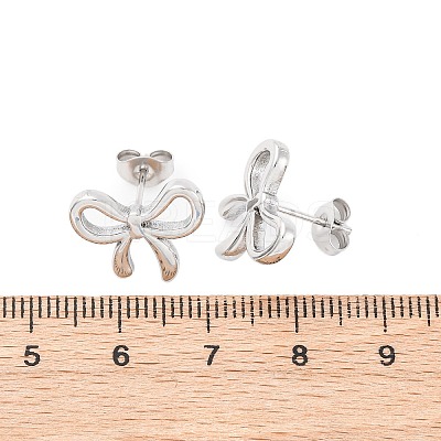 304 Stainless Steel Stud Earrings for Women LS-EJEW-K306-17P-1